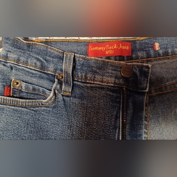 NYDJ Flare & Wide Leg Tummy Tuck Blue Jeans - Picture 8 of 10